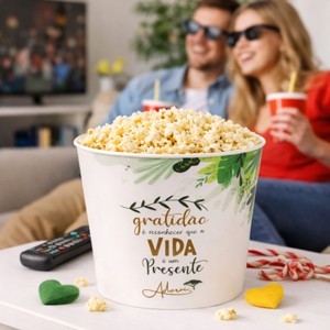 Balde de Pipoca de 3 Litros Personalizado