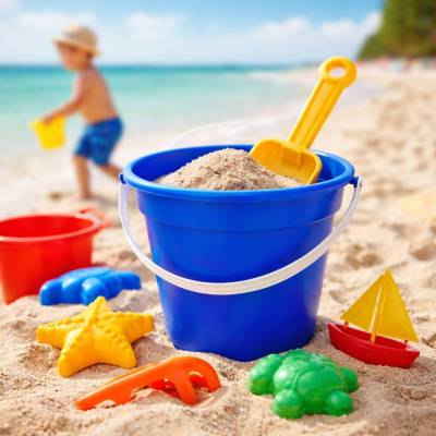 Baldinho de Praia Infantil de Material Reciclável Personalizado