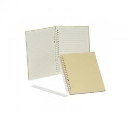 Bloco de Anotações A5 Capa Kraft Pautado Personalizado