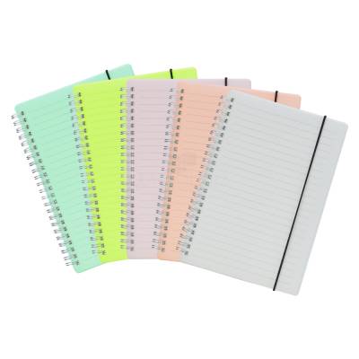 Bloco de Anotações A5 com Capa Plástica e Fechamento em Elástico Personalizado