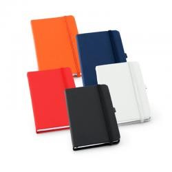 Bloco de Anotações Capa Dura em Couro Sintético 12x17cm Sem Pauta Personalizado