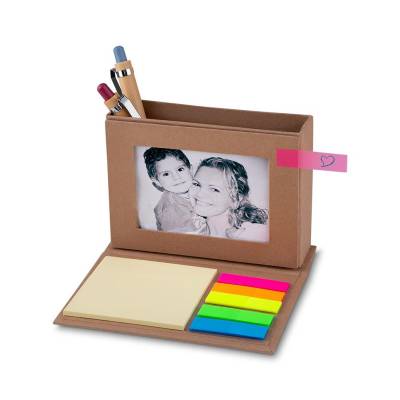 Bloco de Anotações com Adesivos e Porta-Retrato Personalizado