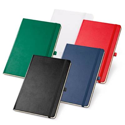 Bloco de Anotações com Capa Dura em Couro Sintético Sem Pauta Personalizado