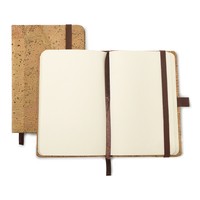 Bloco de Anotações sem Pautas em Cortiça Personalizado