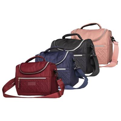 Bolsa Térmica 8 Litros em Poliéster com Detalhes em Couro Sintético Personalizada