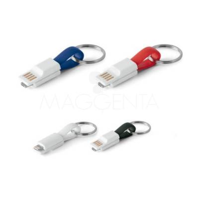 Cabo USB 2 em 1 com Conector Micro USB e Compatibilidade iOS Personalizado