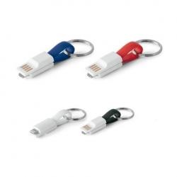Cabo USB 2 em 1 com Conector Micro USB e Compatibilidade iOS Personalizado