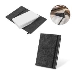 Caderno A5 Com Capa de Feltro Reciclado Personalizado
