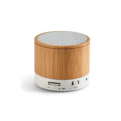 Caixa de Som Bluetooth de Bambu Personalizada