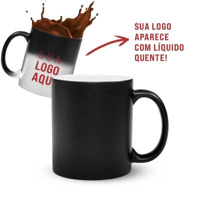 Caneca Mágica de Porcelana 325ml Personalizada
