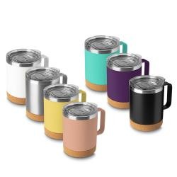 Caneca Térmica de Aço Inox 350 ml com Alça e Tampa Personalizada