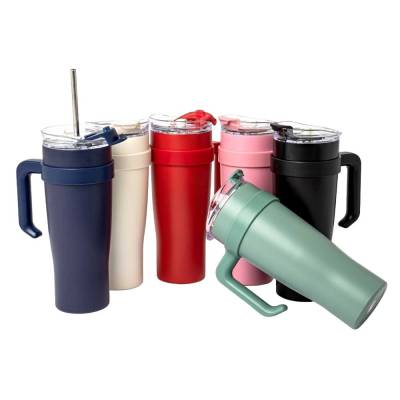 Caneca Térmica de Inox 1,2 L com Canudo Personalizada