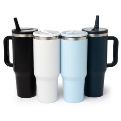 Caneca Térmica de Inox 1,2L com Canudo Personalizada