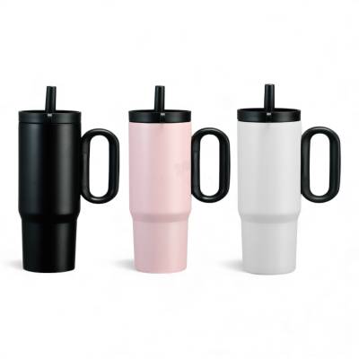 Caneca Térmica de Inox 750 ml com Canudo Personalizada
