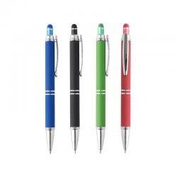 Caneta de Metal com Ponteira Touch e Acabamento Soft Touch Personalizada