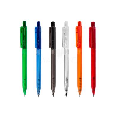 Caneta Plástica Colorida com Clip Personalizada