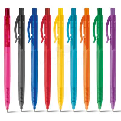 Caneta Plástica Translucida Personalizada