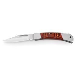 Canivete de Metal Com Cabo de Madeira Personalizado