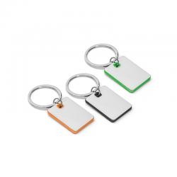 Chaveiro de Metal com Detalhe Colorido e Gravação a Laser Personalizado