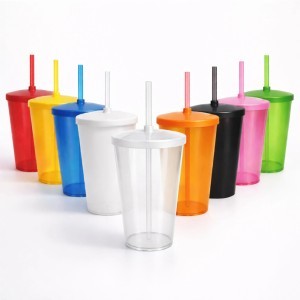 Copo com Tampa e Canudo 750 ml Personalizado