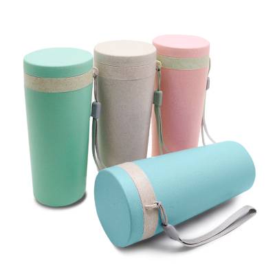 Copo Ecológico de Fibra de Bambu 350ml com Tampa e Alça Personalizado