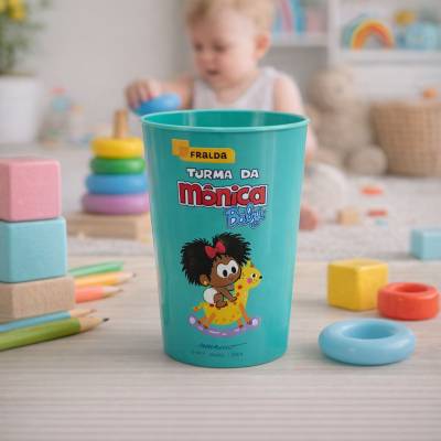Copo Plástico 350 ml com Rótulo In Mold Label 360° Personalizado