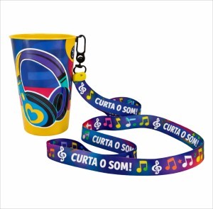 Copo Plástico 550 ml com Alça Personalizado
