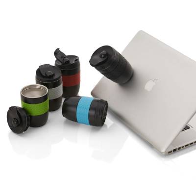Copo Térmico de Inox 260 ml com Tampa e Pegador Personalizado