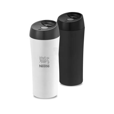 Copo Térmico de Inox 470 ml com Tampa Antiderrame e Base Antideslizante Personalizado