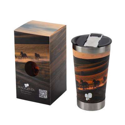 Copo Térmico de Inox 500 ml com Abridor Personalizado