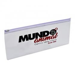 Estojo de PVC Cristal com Zíper Personalizado
