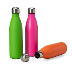 Garrafa de Metal 750 ml com Tampa Rosqueável e Pintura Fosca Personalizada