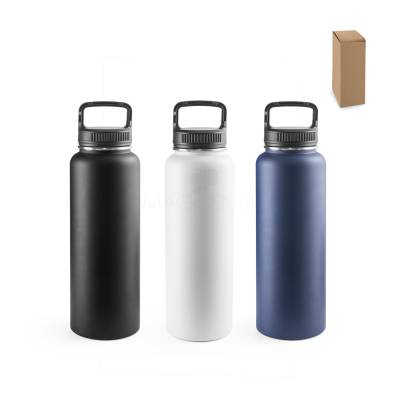 Garrafa Térmica de Aço Inox 1,2L com Tampa Mosquetão Personalizada