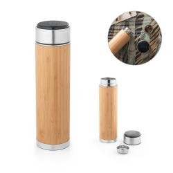 Garrafa Térmica de Aço Inox 430ml com Termômetro e Infusor Personalizada