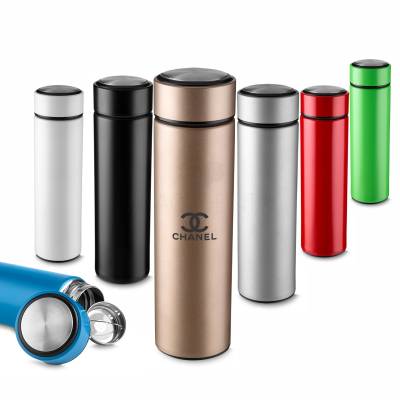 Garrafa Térmica de Aço Inox 450 ml com Infusor Personalizada