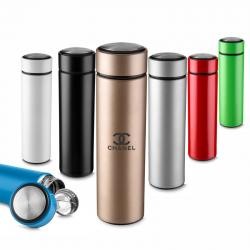 Garrafa Térmica de Aço Inox 450 ml com Infusor Personalizada