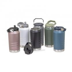 Garrafa Térmica de Inox 1,1L com Alça e Canudo Personalizada