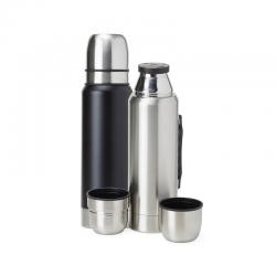 Garrafa Térmica de Inox 1L com Alça e 2 Copos Personalizada