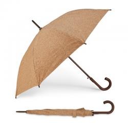 Guarda-Chuva de Cortiça com Cabo de Madeira e Abertura Automática Personalizado