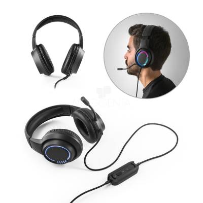 Headset Gamer com Microfone e Iluminação RGB Personalizado