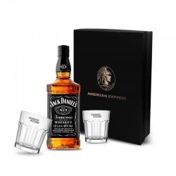Kit Bebida com Whisky Jack Daniel's Old No. 7 1L e 2 Copos de Vidro 320ml Personalizado