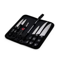 Kit Churrasco 7 Peças em Inox com Cabo Plástico Personalizado