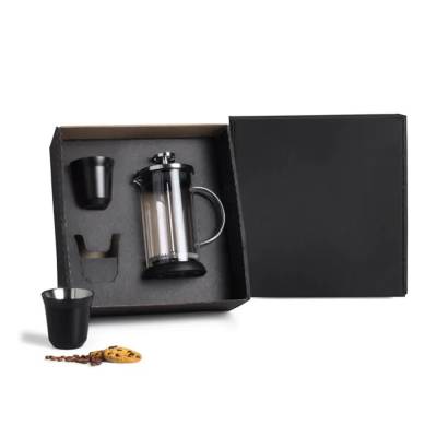 Kit Prensa Francesa com 2 Copos Inox Personalizado