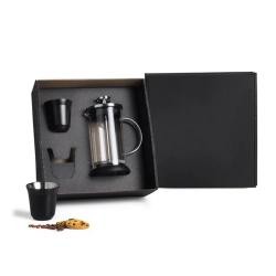 Kit Prensa Francesa com 2 Copos Inox Personalizado