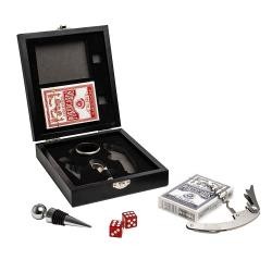 Kit vinho com jogo de baralho	para brindes