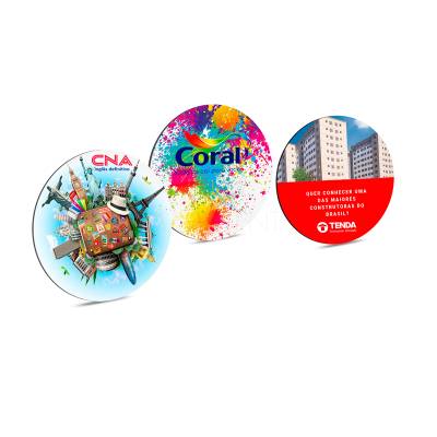 Mouse Pad Redondo 18,5 x 18,5 cm com Base Emborrachada Personalizado