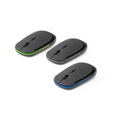 Mouse Wireless 2.4G com Acabamento Emborrachado Personalizado