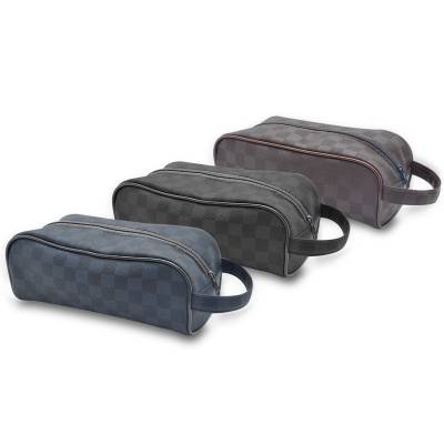 Necessaire de Couro Sintético com Alça de Mão Personalizada