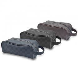 Necessaire de Couro Sintético com Alça de Mão Personalizada