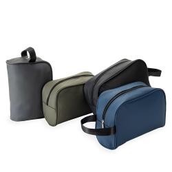 Nécessaire de Couro Sintético Impermeável com Alça Lateral Personalizada